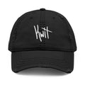 Distressed Embroidered Kwit Hat